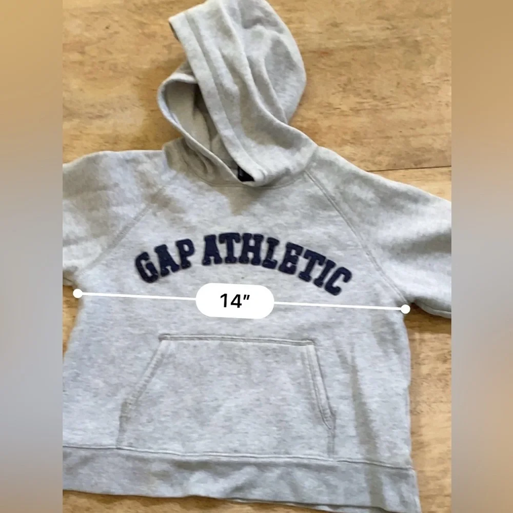 Vintage Gap Unisex Kid’s Size Small Gray‎ Cotton Logo Hoodie